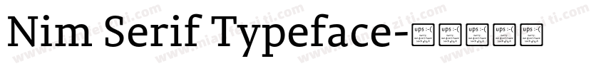 Nim Serif Typeface字体转换